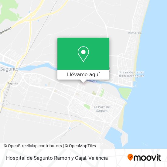 Mapa Hospital de Sagunto  Ramon y Cajal