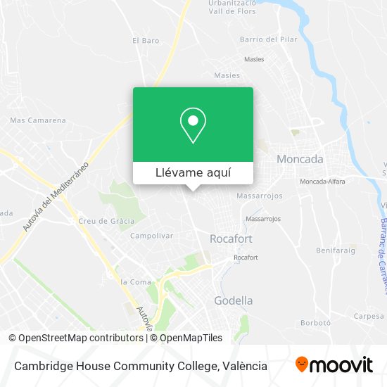 Mapa Cambridge House Community College