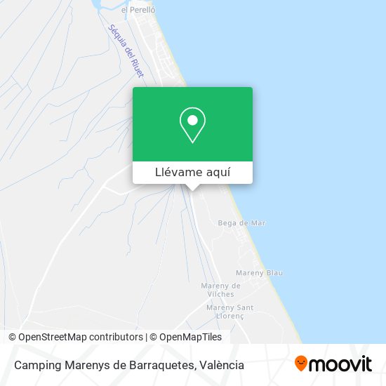 Mapa Camping Marenys de Barraquetes