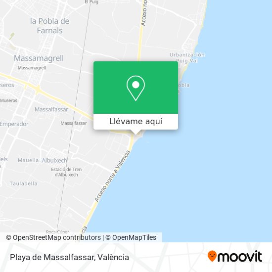 Mapa Playa de Massalfassar