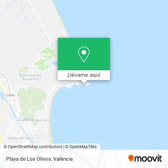 Mapa Playa de Los Olivos