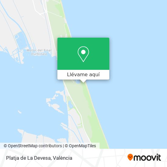 Mapa Platja de La Devesa