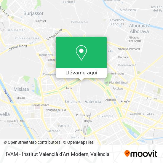 Mapa IVAM - Institut Valencià d'Art Modern