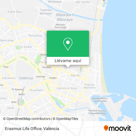 Mapa Erasmus Life Office