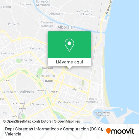 Mapa Dept Sistemas Informaticos y Computacion (DSIC)