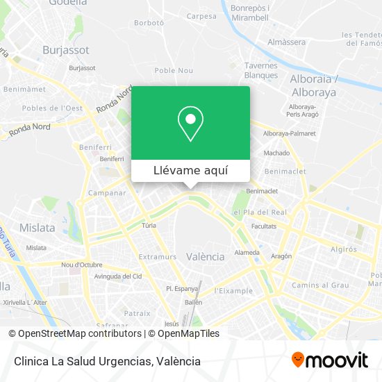 Mapa Clinica La Salud Urgencias