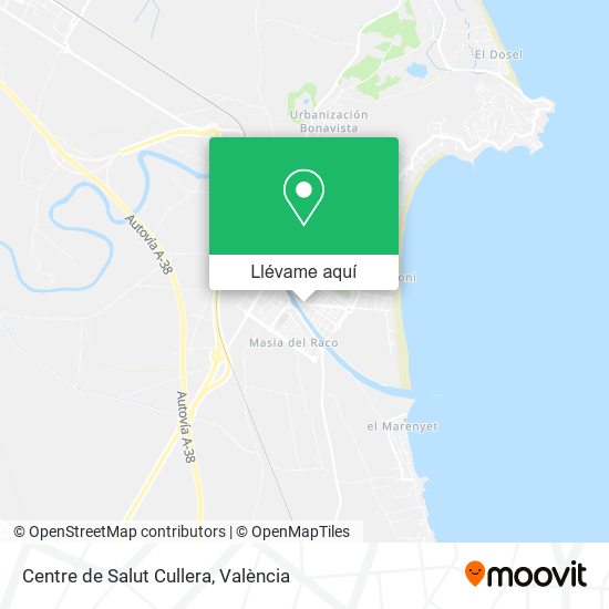 Mapa Centre de Salut Cullera