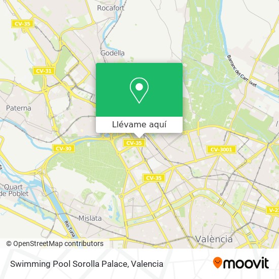 Mapa Swimming Pool Sorolla Palace