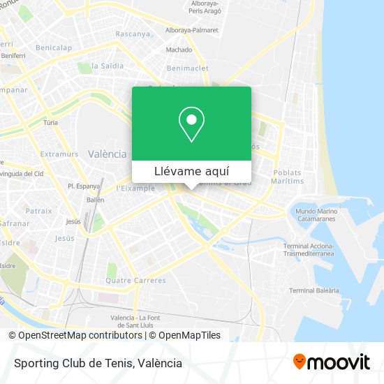 Mapa Sporting Club de Tenis