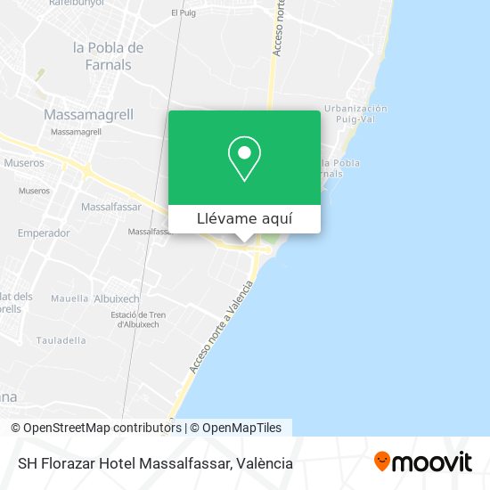 Mapa SH Florazar Hotel Massalfassar