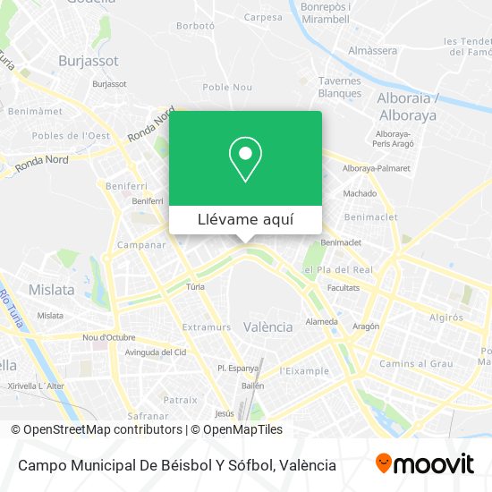 Mapa Campo Municipal De Béisbol Y Sófbol