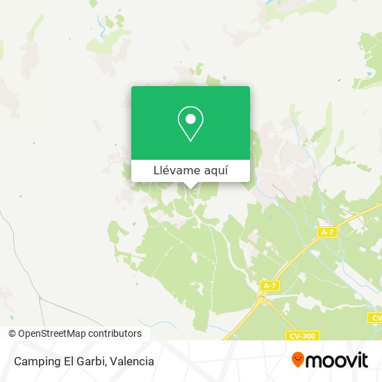 Mapa Camping El Garbi
