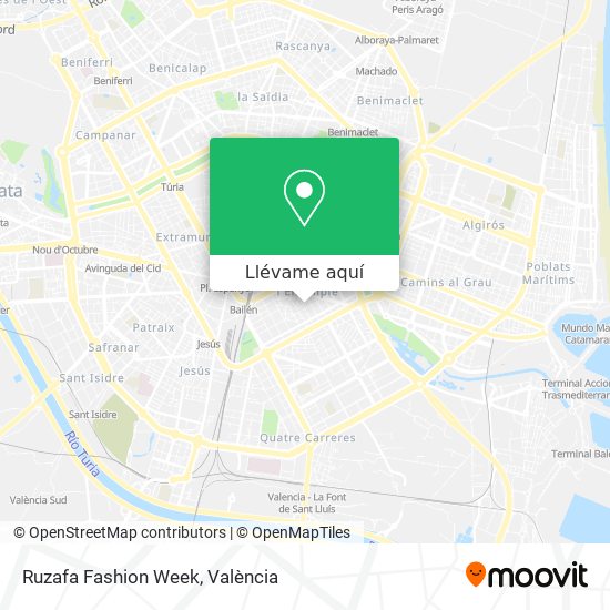 Mapa Ruzafa Fashion Week