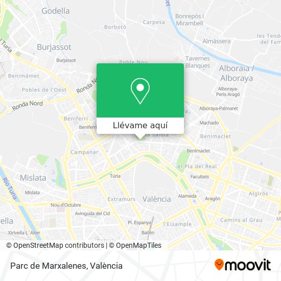 Mapa Parc de Marxalenes