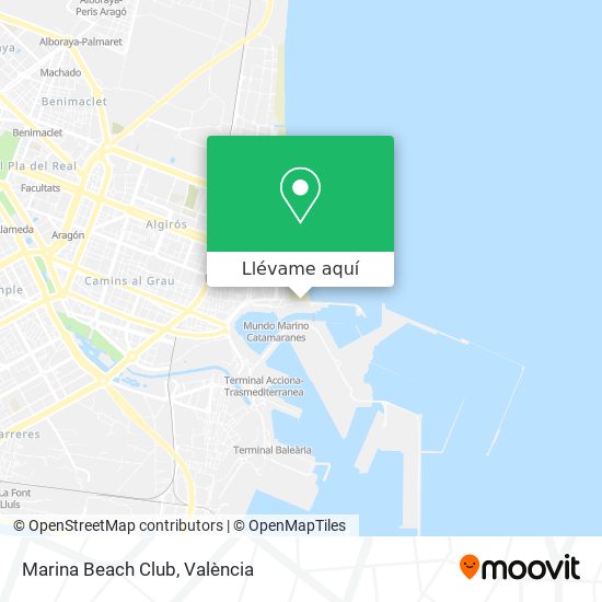 Mapa Marina Beach Club