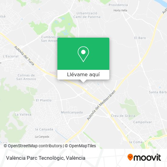 Mapa València Parc Tecnològic