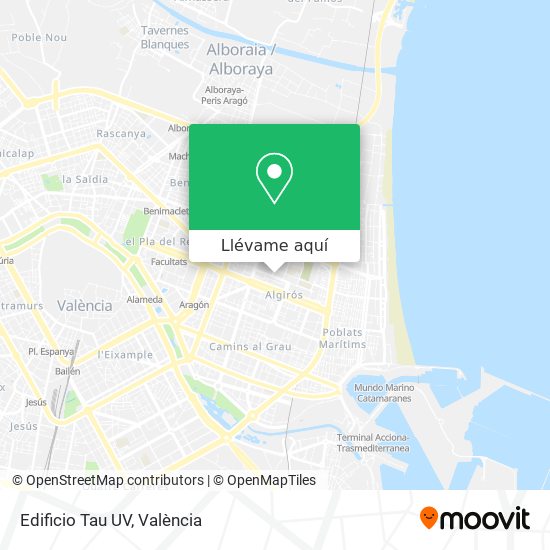 Mapa Edificio Tau UV