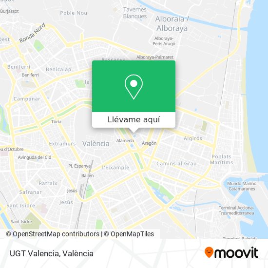 Mapa UGT Valencia