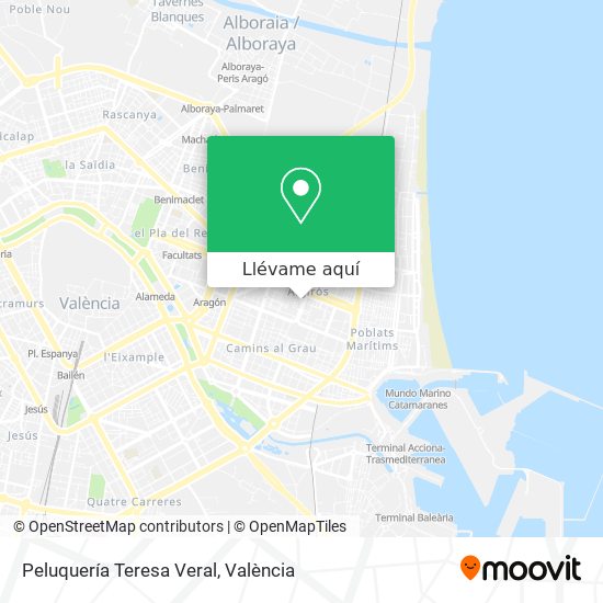Mapa Peluquería Teresa Veral