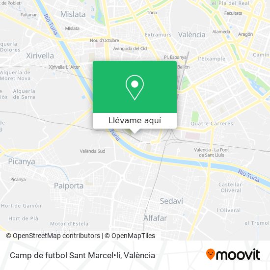 Mapa Camp de futbol Sant Marcel•li