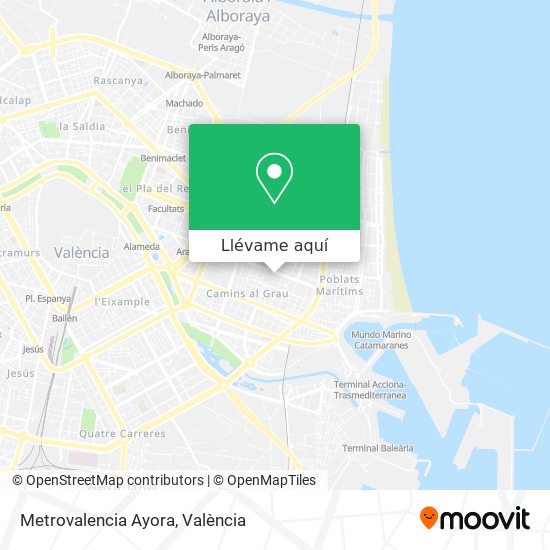 Mapa Metrovalencia Ayora