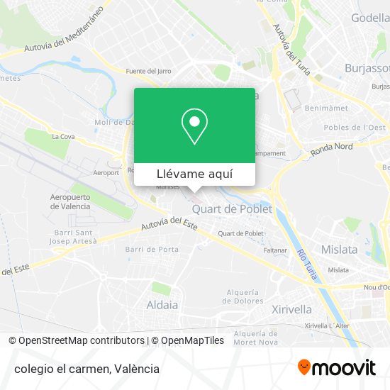 Mapa colegio el carmen