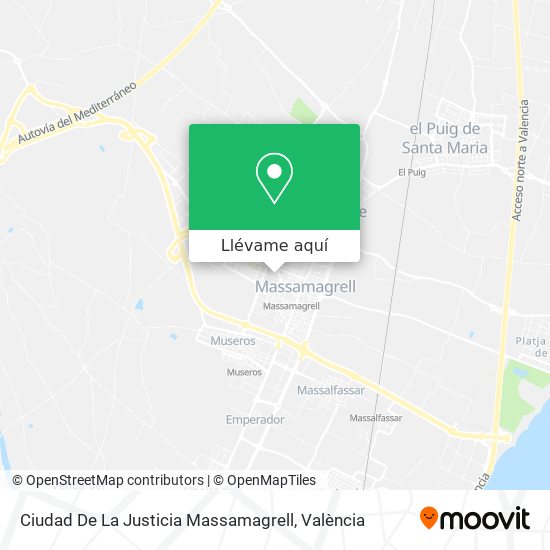 Mapa Ciudad De La Justicia Massamagrell