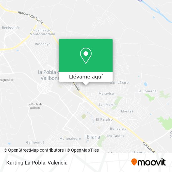 Mapa Karting La Pobla