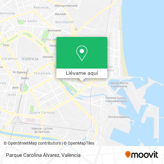 Mapa Parque Carolina Álvarez