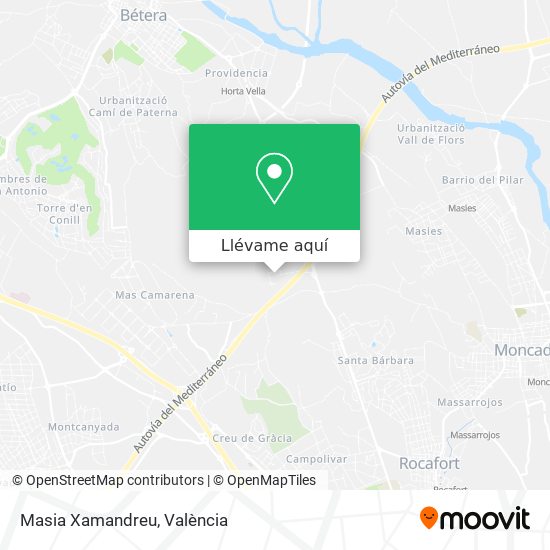 Mapa Masia Xamandreu