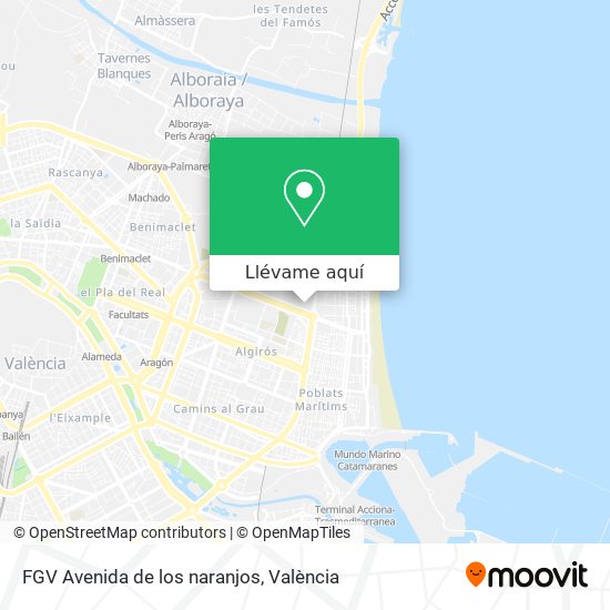 Mapa FGV Avenida de los naranjos