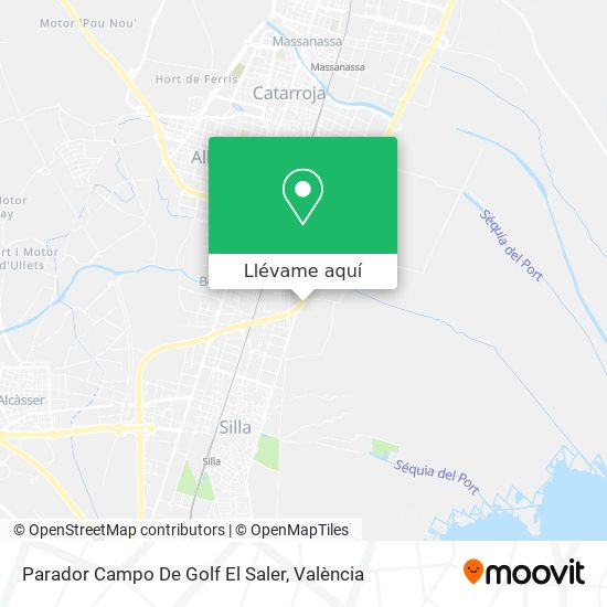 Mapa Parador Campo De Golf El Saler