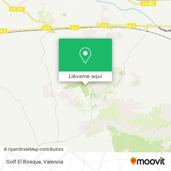 Mapa Golf El Bosque
