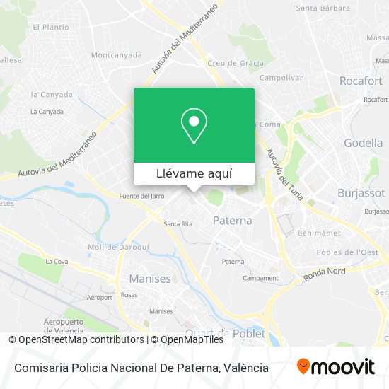 Mapa Comisaria Policia Nacional De Paterna