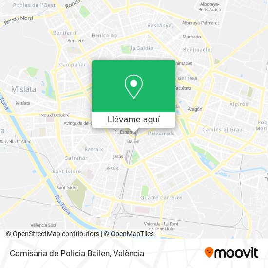 Mapa Comisaria de Policia Bailen