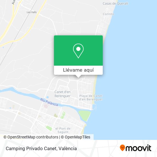 Mapa Camping Privado Canet
