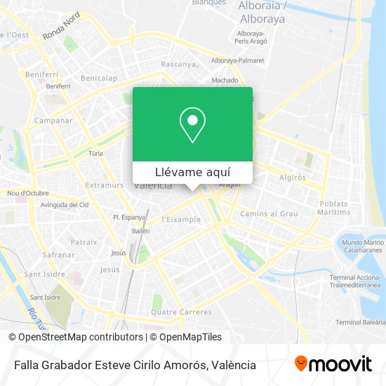 Mapa Falla Grabador Esteve Cirilo Amorós