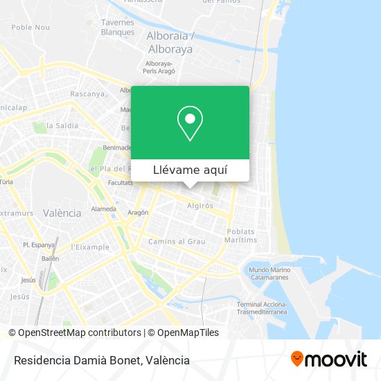 Mapa Residencia Damià Bonet