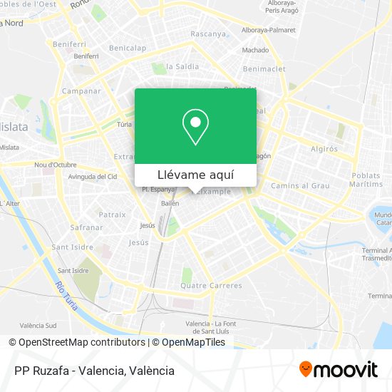 Mapa PP Ruzafa - Valencia