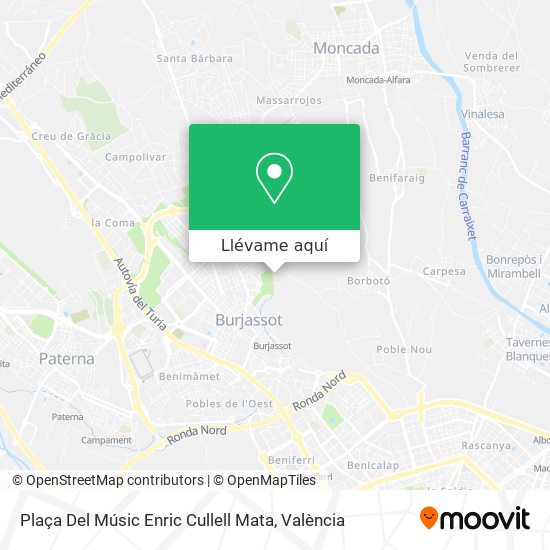 Mapa Plaça Del Músic Enric Cullell Mata