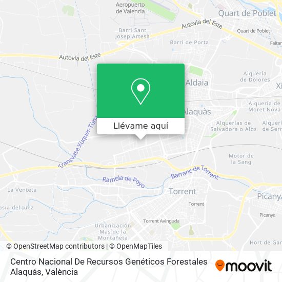 Mapa Centro Nacional De Recursos Genéticos Forestales Alaquás