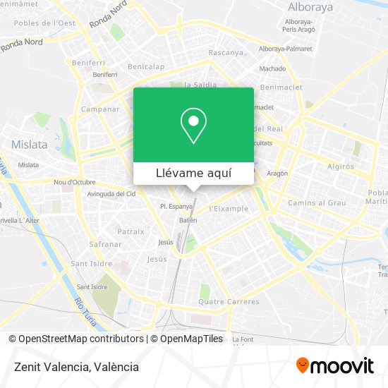 Mapa Zenit Valencia