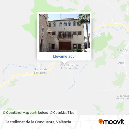 Mapa Castellonet de la Conquesta