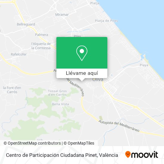 Mapa Centro de Participación Ciudadana Pinet