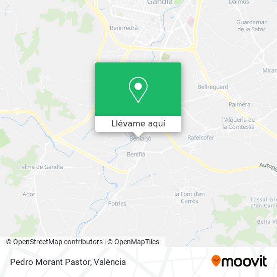 Mapa Pedro Morant Pastor