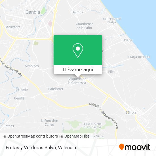 Mapa Frutas y Verduras Salva