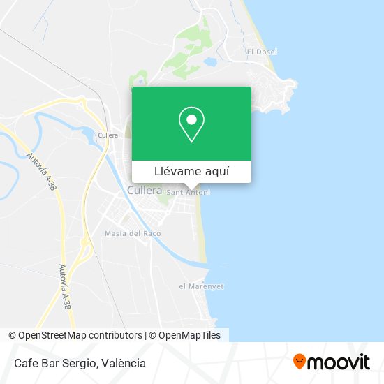 Mapa Cafe Bar Sergio