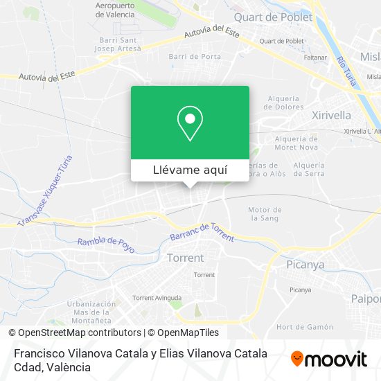 Mapa Francisco Vilanova Catala y Elias Vilanova Catala Cdad