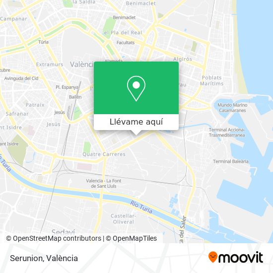 Mapa Serunion