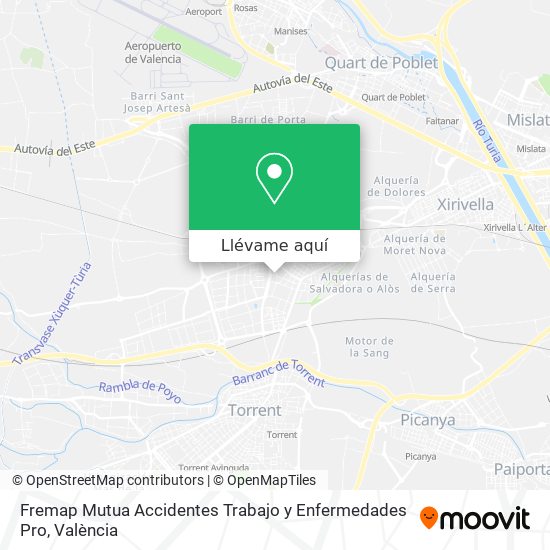 Mapa Fremap Mutua Accidentes Trabajo y Enfermedades Pro